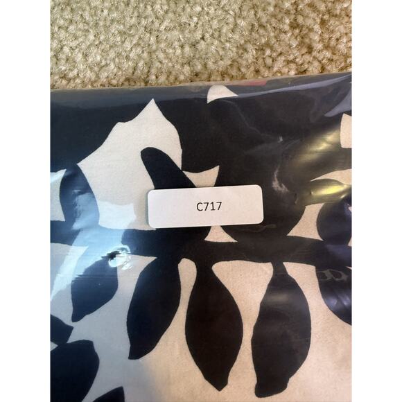 Nine West Sleeveless Floral Dress Size 10 White Black Party Cocktail C717 - Picture 11 of 11